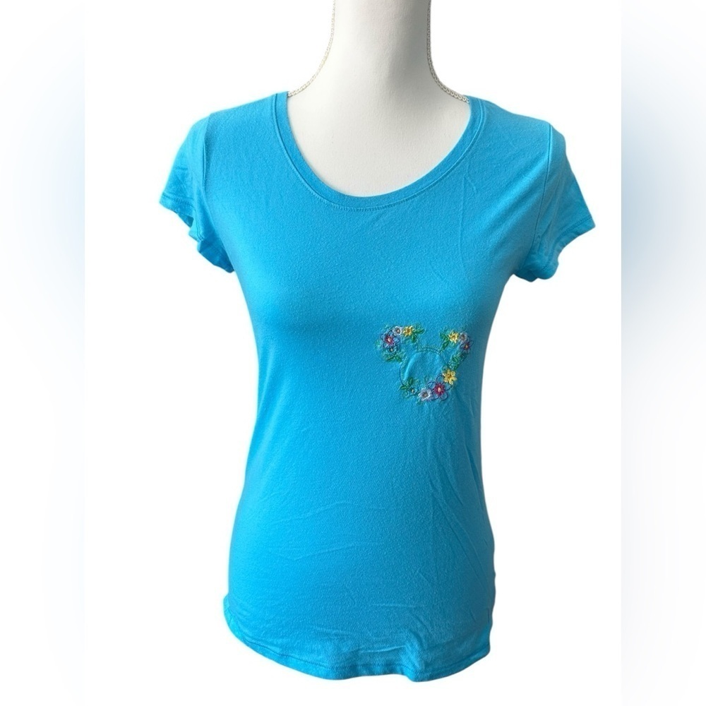 No Boundaries Blue Embroidered Short Sleeve T-Shirt Size‎ 7/9